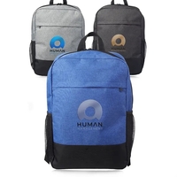 17" laptop backpack with zipper closure main compartment and mesh pockets......
