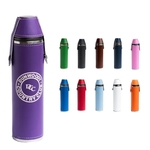 Birdie Bottle 12 oz Flask with 4 Shot Glasses in Cap