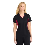 Sport-Tek Women's Side Blocked Micropique Sport-Wick Polo.