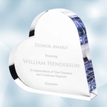 Acrylic Heart Keepsake Plaque