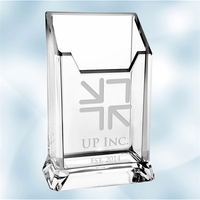 Pen or pencil holder made of acrylic measures 5" x 3.33"... from ASI 47791...