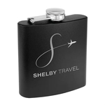 6oz. Matte Powder Coated Stainless Steel Flask