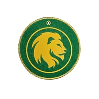 Felt Ornament with Stitched Metallic Thread Edge