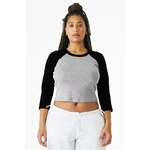 BELLA+CANVAS Women's Micro Rib 3/4 Raglan Baby Tee
