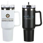 40 Oz. Stainless Steel Insulated Mug w/Plastic interior