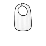 Rabbit Skins Infant Contrast Trim Terry Bib.