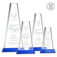 The elegant Imperial Award reflects a 0.75" thick Starfire Crystal tower......