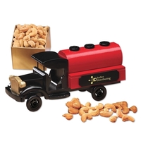 Collectible wooden 1920-era tanker truck with extra fancy jumbo cashews.......
