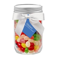 12 oz. glass mason jar with assorted jelly beans... from ASI 71685 Midnite Snax®