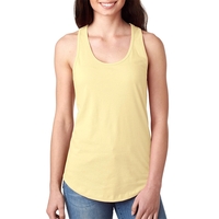 Women's racerback tank top made of cotton and polyester with self-fabric......