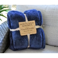 This Shetland sherpa blanket is made from a thick 350 GSM... from ASI 38120...