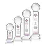 Pickleball VividPrint™ Award on Stowe Base - Clear
