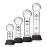 Pickleball VividPrint™ Award on Stowe Base - Black