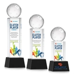 Pickleball VividPrint™ Award on Belcroft Base - Black