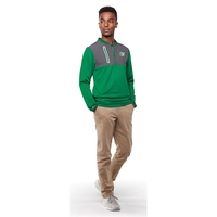 Weld Hybrid Pullover with 4-way stretch woven fabric front panel and... from...