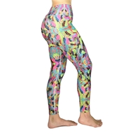 Fully Customized Yoga Pants with side pocket made of 240gsm 88%... from ASI...