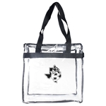 Clear Zippered Stadium Tote Bag