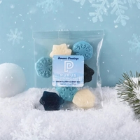 1.3 oz taster packet of a snowflake-shaped gummy mix with three... from ASI...