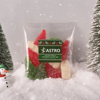1.3 oz taster packet of a sugar-sanded holiday tree and snowman... from ASI...