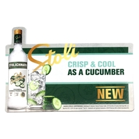 Customizable 40Mil shelf talker full-color displays up to 15 square inches......