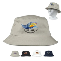 11" x 8"x 2.2" cotton unisex bucket style hat in assorted... from ASI 62660...