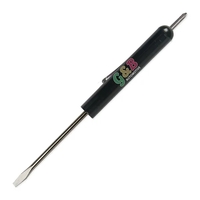 Pocket Screwdriver - Fixed 1/8" Flat Tip Blade w/ #0 PLP Top