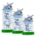 Top Gun VividPrint™ Award on Alberton Base - Green