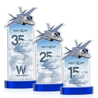Top Gun VividPrint™ Award on Alberton Base - Blue