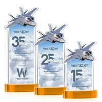 Top Gun VividPrint™ Award on Alberton Base - Amber