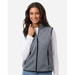 North End Women's Jasper Jacquard Fleece Vest
