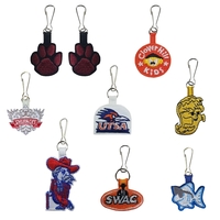 Custom Embroidered 2 Sided Zipper Pulls with clip... from ASI 90160 Suntex...