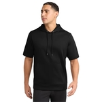 Sport-Tek Sport-Wick Fleece Short Sleeve Hooded Pullover.