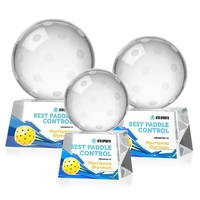 Pickleball VividPrint™ Award on Robson Base - Clear... from ASI 84592 St...
