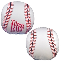 Baseball Shaped Sublimated Pillow