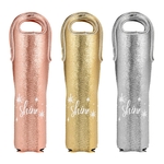 Wine Tote -Metallic Neoprene Single