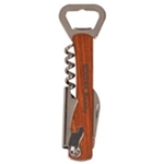 5.25" Wooden Bottle Opener & Wine Corkscrew