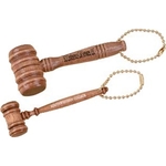 3.5" - Wood Gavel Keychains