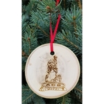 3.5" - Aspen Hardwood Ornaments - Bark Edge