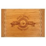 18.25" x 12" Bamboo Cutting Board with Butcher Block Inlay