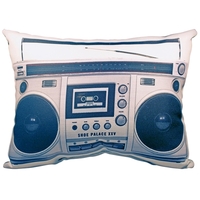 Boombox Shaped Pillow - Get the party moving the old-school way!... from ASI...