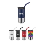 16 Oz. Double Wall Tumbler with Straw