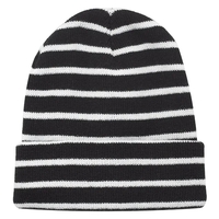 Striped Acrylic Knitted Beanie