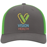 Richardson 110 R-Flex Trucker Hat w/ Leatherette Patch