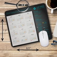 7.5" x 8.5" x 1/4" mouse pad with cloth surface, round... from ASI 59080...