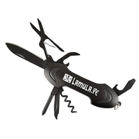 7-in-1 multitool with knife, corkscrew, bottle opener, flathead and Philips...
