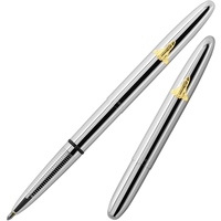 Chrome Bullet Space Pen w/ Gold Shuttle Emblem