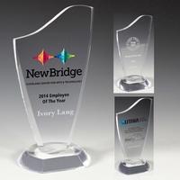 4" x 8" clear acrylic award with beveled base.... from ASI 62660 Innovation Line