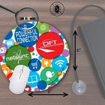 Mouse Carpet™ Antimicrobial Fabric Pad (8"x1/8") Round