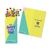 Candy Coated Chocolate Bitz Full-Color Custom Sweeter Card