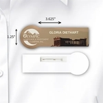 Laminated Personalized Name Badge (1.25"x3.625")